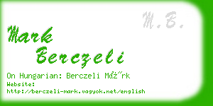 mark berczeli business card